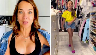 “¡Madre mía!": la hija de Adamari ya anda en tacones y hasta le quedan los de su mamá a los 9 años