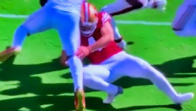 VIDEO: 49ers Kicker Jake Moody Had His Ankle Bend In Gruesome Way That Ankles Aren't Supposed To Bend While...