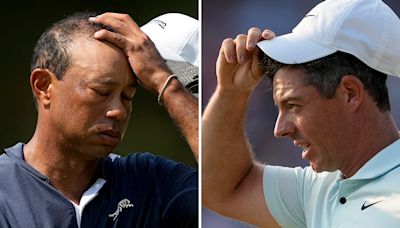 Rory McIlroy and Tiger Woods entertain serious questions as British Open begins