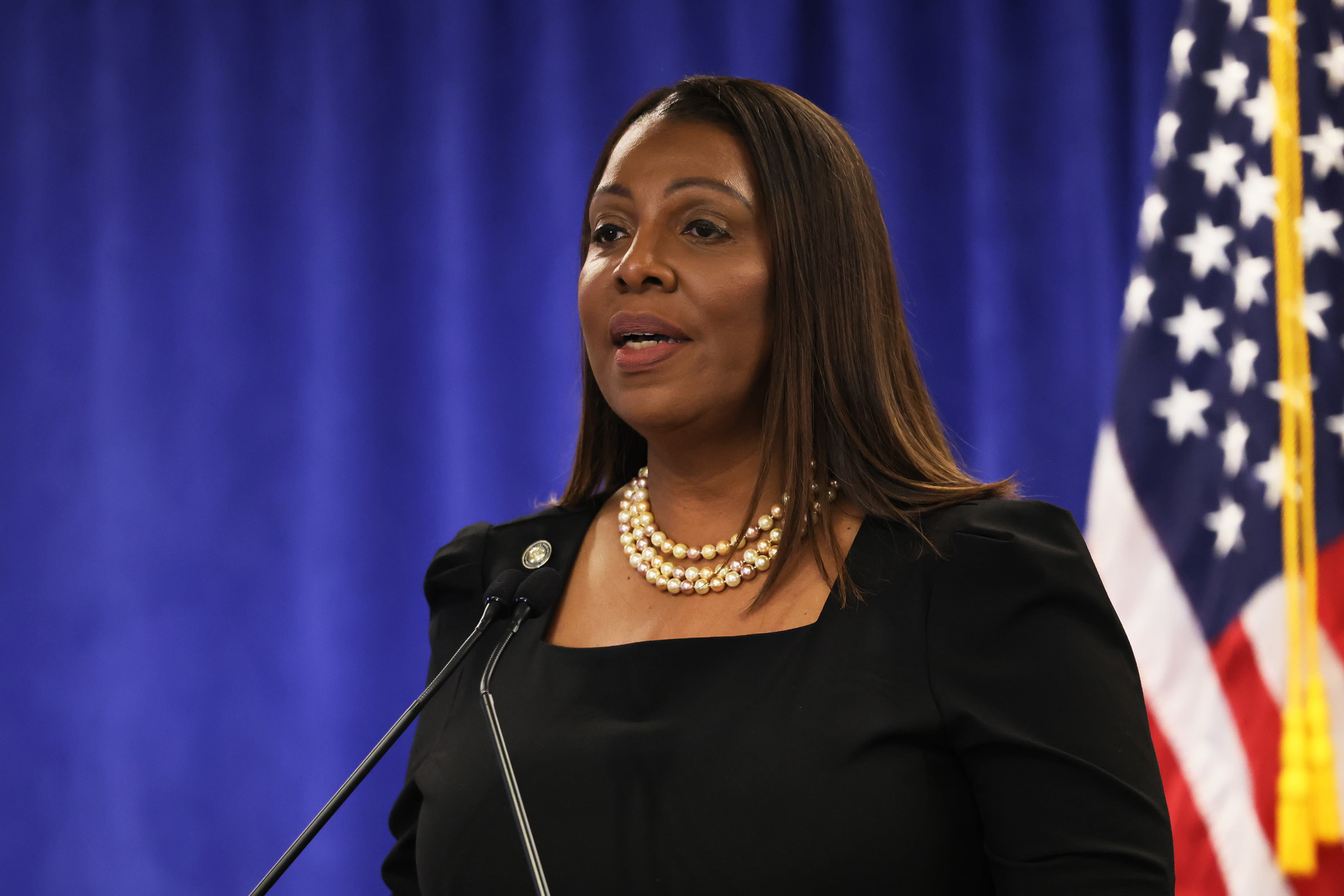 Letitia James sues county over "transphobic" law
