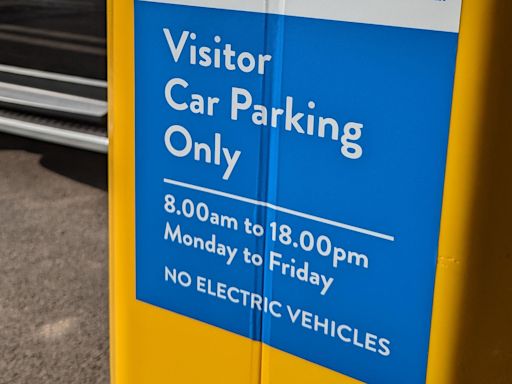 Electric car driver turned away from hospital car park