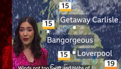 BBC presenter gives iconic Taylor Swift-themed weather forecast ahead of Eras Tour concert