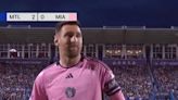 Lionel Messi, víctima de una polémica regla de la MLS: sufrió un patadón y vio desde afuera el golazo de Matías Rojas para Inter Miami