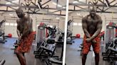 Shaq Is Looking Diesel at 50 During a Shirtless Flex Session