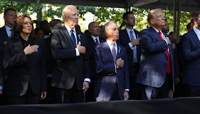 Biden, Harris, Trump, Vance appear together at 9/11 memorial ceremony in New York City