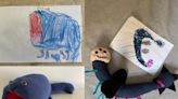 A teacher transformed her kindergarten students' drawings of colorful, imaginary monsters into one-of-a-kind plush toys