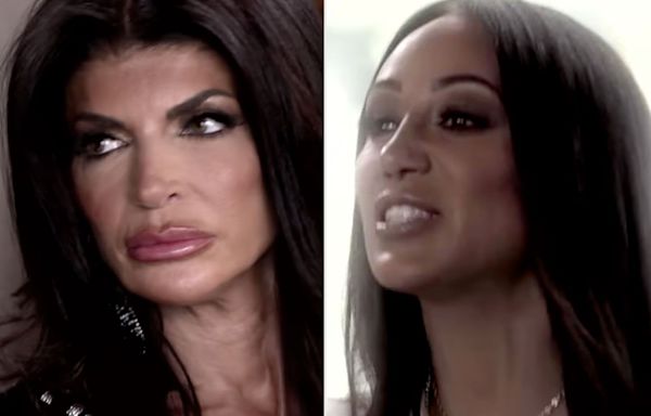 'RHONJ': Chaos Erupts as Teresa's 'Hot Dog-Lipped Mouth' Is Put on Blast and Melissa Hurls 'White Trash' Insult