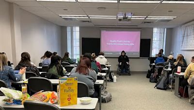 Author Dorothy Paad teaches Northern Michigan University education students