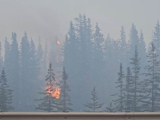 Fast-moving wildfire in the Canadian Rockies’ largest national park hits the town of Jasper