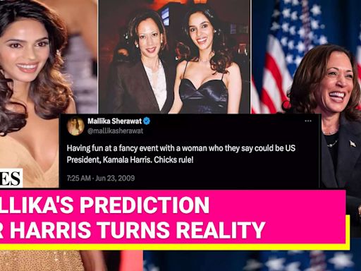 She is a time traveler; Actress Mallika Sherawat Predicted Kamala Harris' Presidential Run in 2009: Viral Tweet Explained! | Etimes - Times...