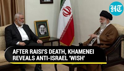 Iran Supreme Leader Pushes Hamas Boss To 'Destroy Israel'; 1st Dare Hours After Raisi Funeral