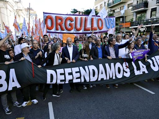 Marcha universitaria nacional, en vivo: el minuto a minuto de la movilización