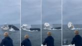Breaching Whale Lands Directly on Top of a Fishing Boat