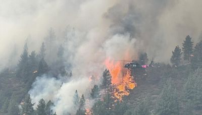 Davis Fire south of Reno still raging as Red Flag Warning goes into effect