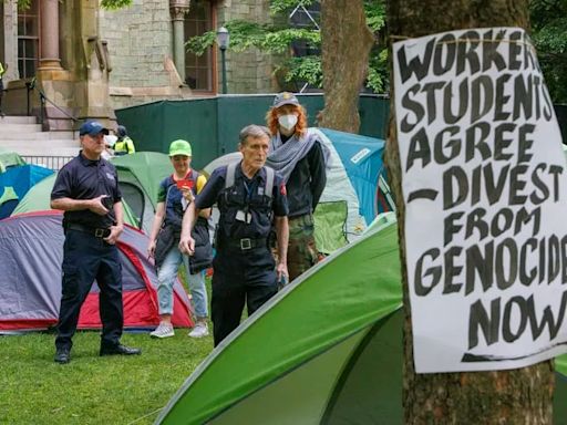 Six students placed on leave from Penn as pro-Palestinian encampment hits the two-week mark, organizers say