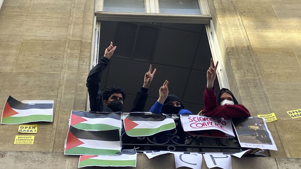 Pro-Palestinian students occupy Paris university campus