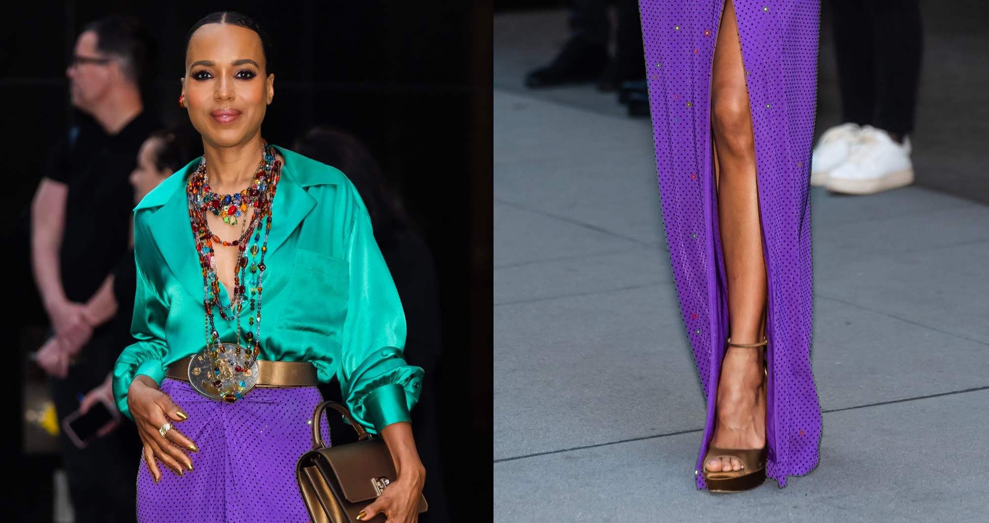 Kerry Washington Steps Out in Jimmy Choo for Ralph Lauren’s Fall 2024 Show