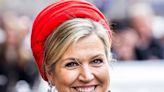 Máxima Zorreguieta se lució con un impresionante look total red en Ámsterdam y se robó toda la atención