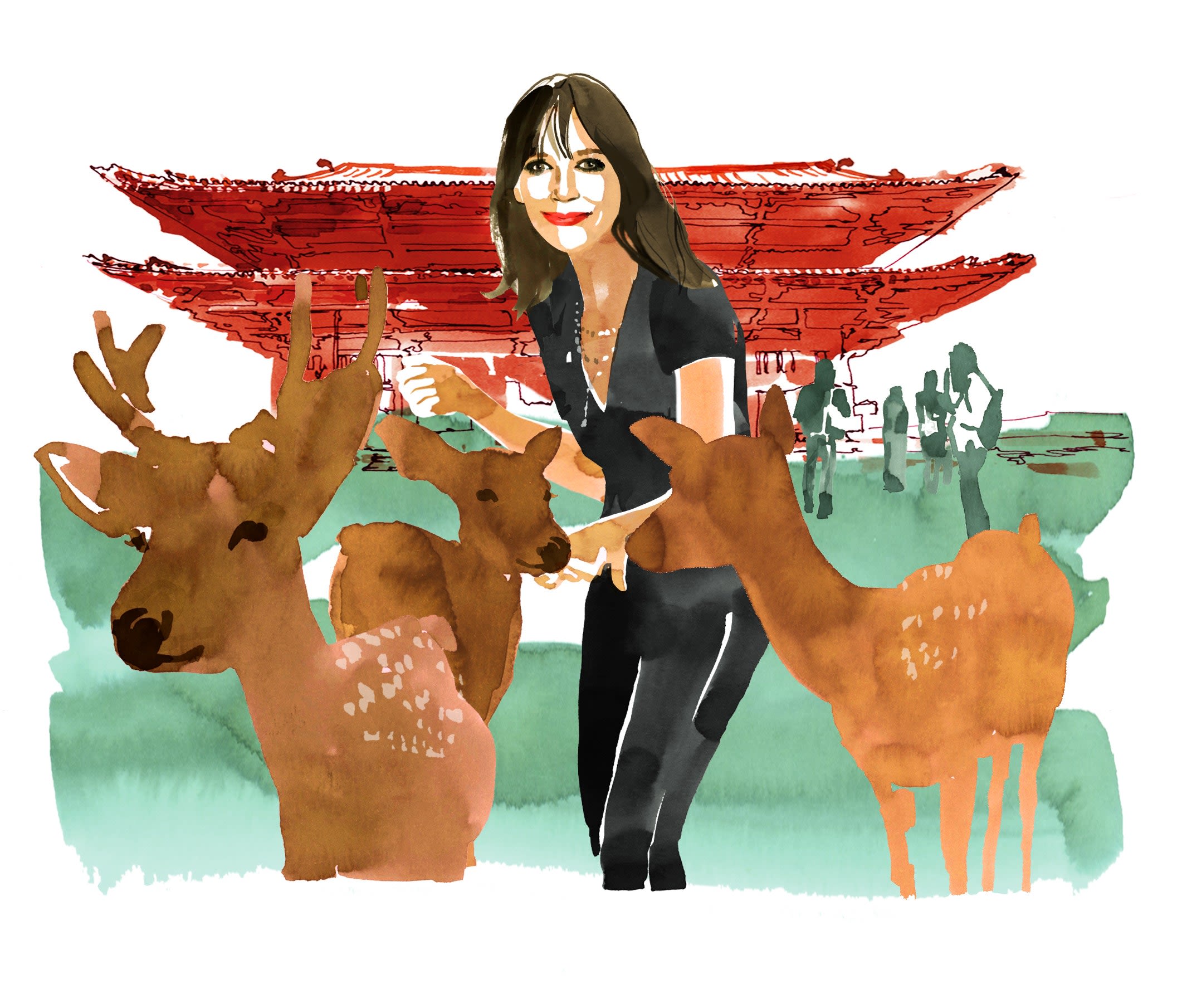 Rashida Jones on a Magical, Deer-Filled Day Trip From Kyoto