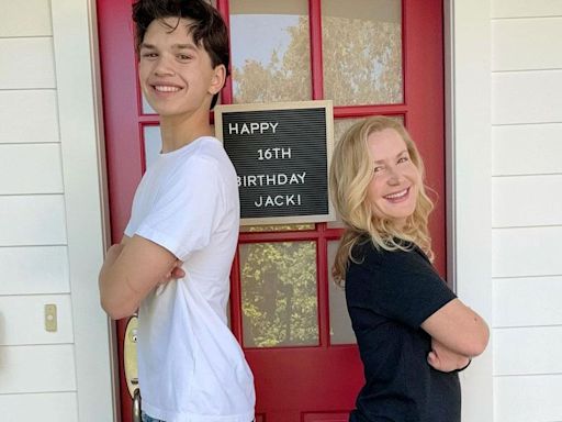 Angela Kinsey's Stepson Jack Stands Over a Full Head Taller Than Her on His 16th Birthday: 'So Thankful'