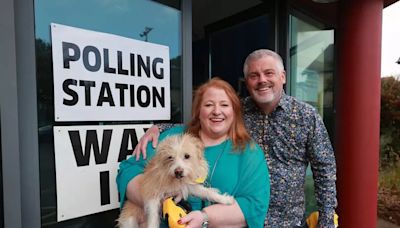 Political leaders cast their ballots as voting continues in Northern Ireland