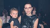Julia Fox Brings Son Valentino to New York Fashion Week in Matching Attire