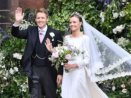 Royals, a Tiara and a Bit of Wind! See the Best Photos of the Duke and Duchess of Westminster's Wedding