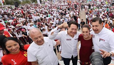 Alejandro Armenta cierra campaña en Puebla con Claudia Sheinbaum a una semana de las elecciones