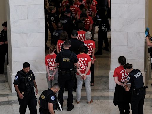 Jewish activists arrested during Gaza war protest in US Congress building