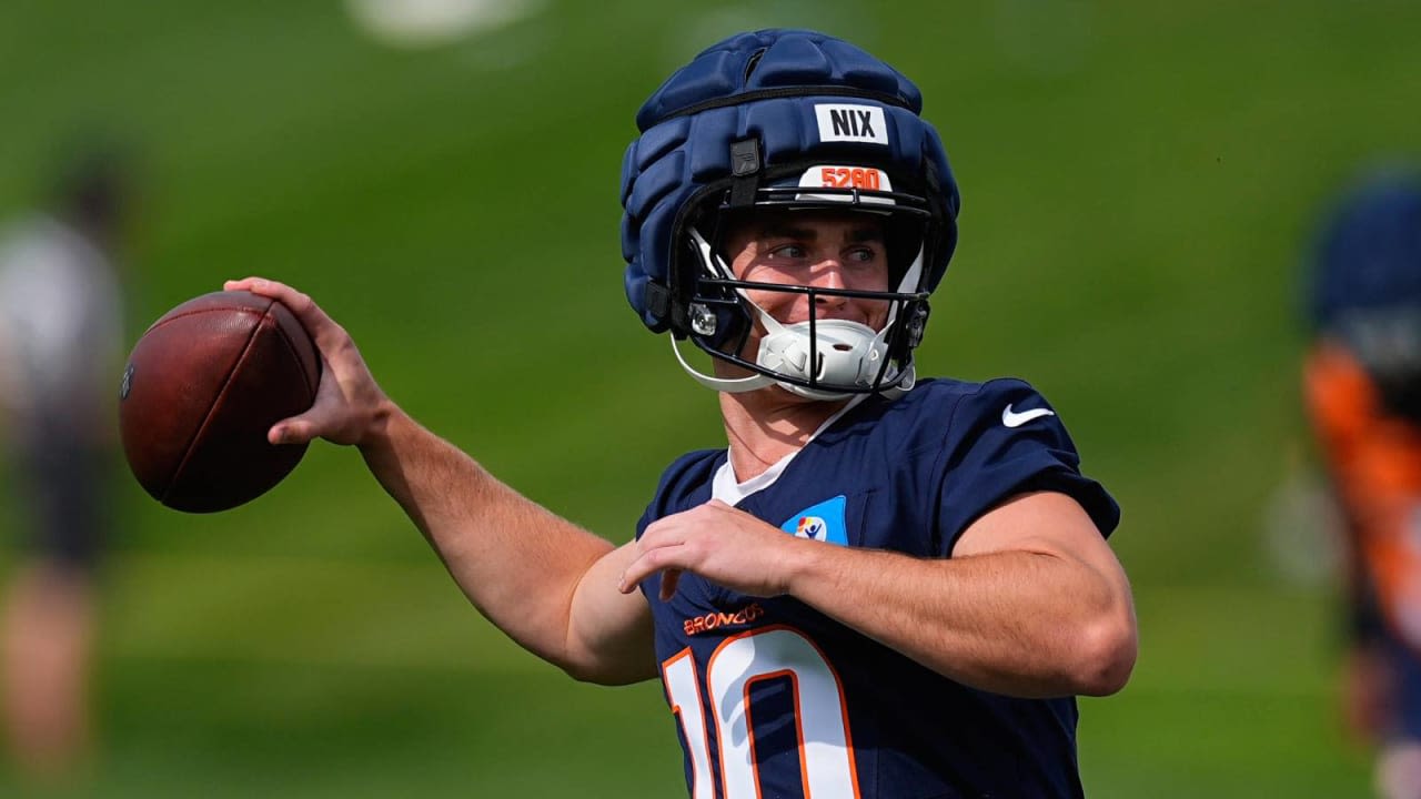 Broncos coach Sean Payton liking 'progress' from rookie QB Bo Nix at training camp