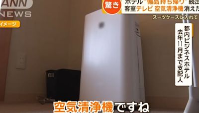 哪國旅客這麼惡劣？日本飯店屢遭竊「清淨機也帶走」 業者驚：還拍片教怎麼偷｜壹蘋新聞網