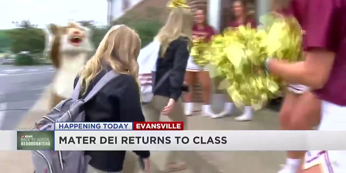 Mater Dei High School welcomes students back to school