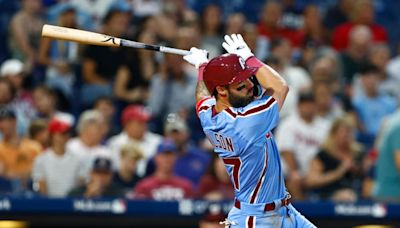 Rookie Weston Wilson hits for 10th cycle in Phillies' history vs. Nationals