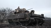 A Ukrainian M-2 Bradley destroyed a Russian tank with a long-distance kill shot