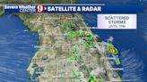 Scattered thunderstorms, showers move through Central Florida