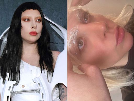 Lady Gaga Shares Pics Mid-Eyebrow Bleach Before Going Full Vintage Gaga at the “Chromatica Ball ”Premiere