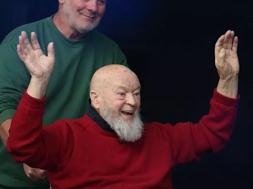 Glastonbury founder Sir Michael Eavis performs classics on stage in emotional return