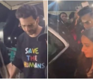 WATCH: New parents Varun Dhawan and Natasha Dalal twin in black as they step out for movie date