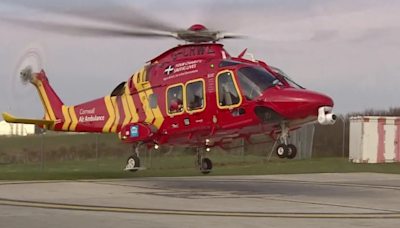 Motorcyclist airlifted to hospital in Cornwall