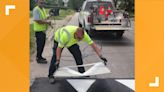 Cleveland installs first of 100 asphalt speed tables to slow traffic, increase safety