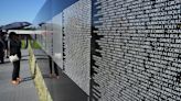 Replica wall tribute to the lives lost in Vietnam War in Minden for Memorial Day weekend