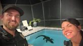 10-Foot Alligator Breaks Into Couple's Pool To Get His Hot Girl Summer Started