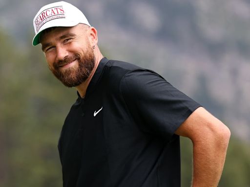 Watch Travis Kelce's Funny Reaction to Fan Yelling "You Still Got Taylor" After Terrible Golf Shot