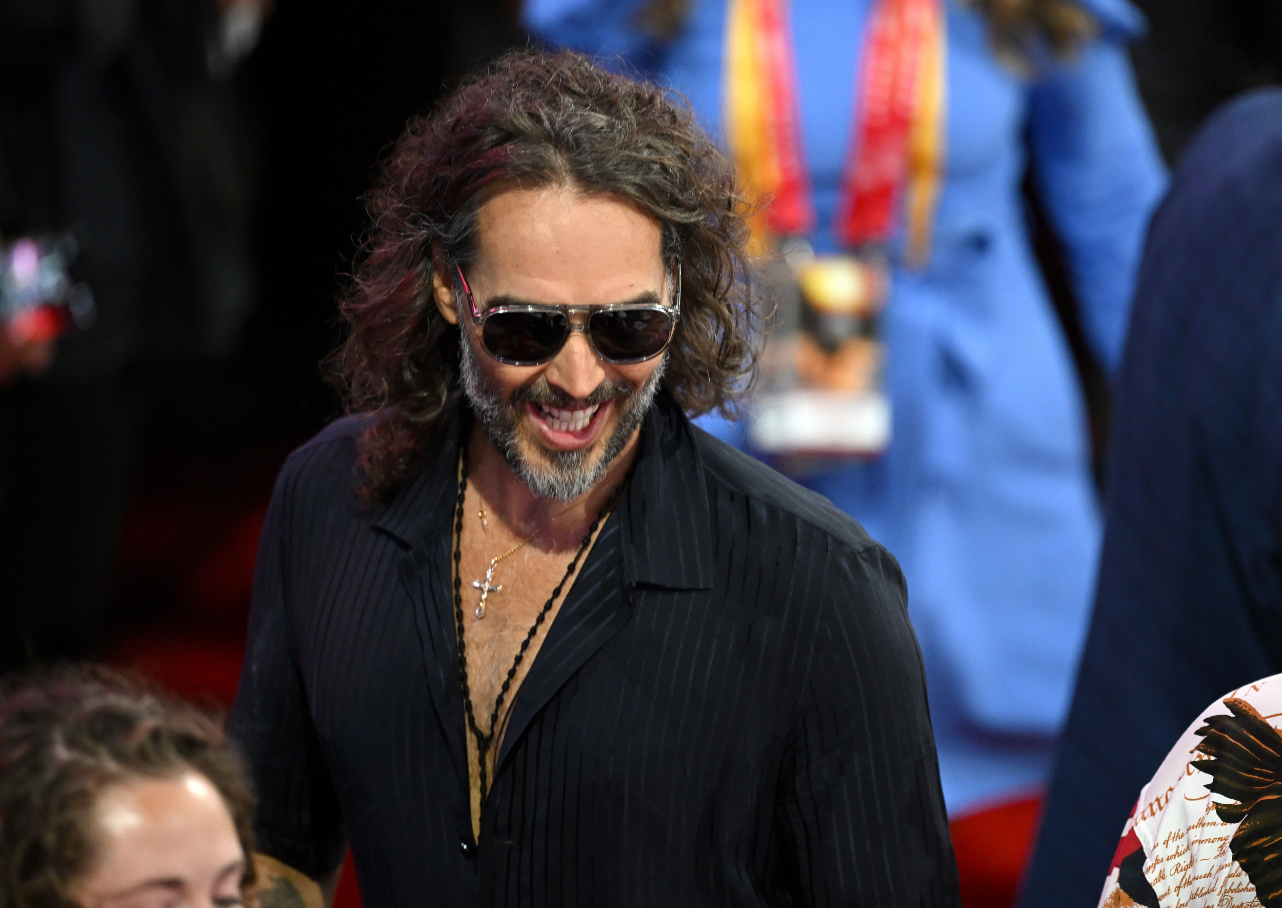 Russell Brand mocked for "melatonin" post on Kamala Harris