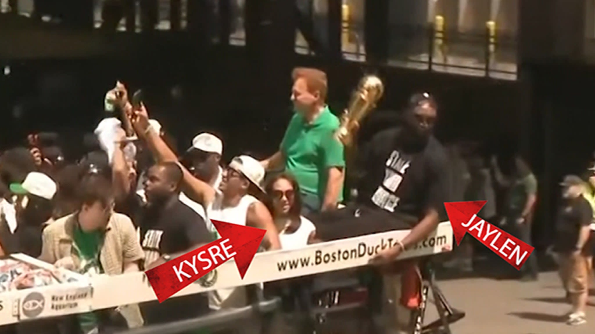 Jaylen Brown Spotted With Kysre Gondrezick During Celtics Parade