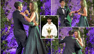 Carlos Alcaraz dances to Dua Lipa after retaining Wimbledon title