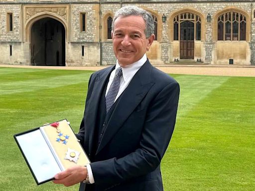 Disney CEO Bob Iger Becomes Honorary Knight in Ceremony Led by Prince William