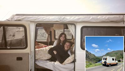 Couple live in Renault van & survive on £34 a day - here's how they do it