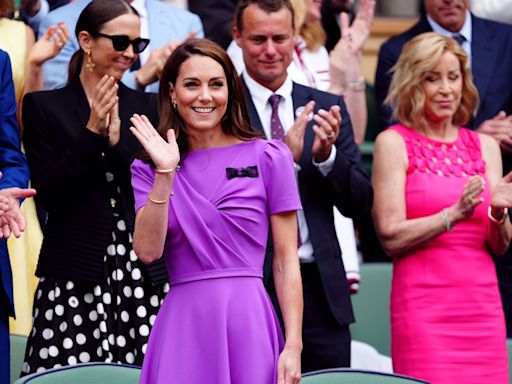 Kate Middleton gets standing ovation at Wimbledon final in second public outing since cancer diagnosis – live