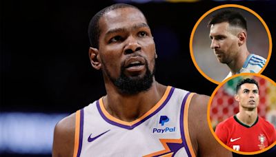 Kevin Durant eligió entre Messi y Cristiano Ronaldo: la respuesta que generó una alocada reacción del streamer Speed